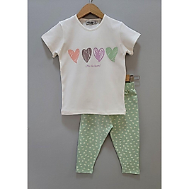 KALPLİ DESENLI KISA TAYTLI TAKIM 2'Lİ ÇOCUK