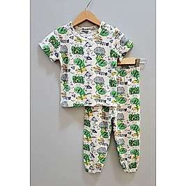 DİNAZORLU DESENLI ÇOCUK PİJAMA TAKIMI 2’li