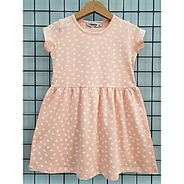 BAHAR HAVASI MİNİK DESENLİ ÇOCUK ELBİSE